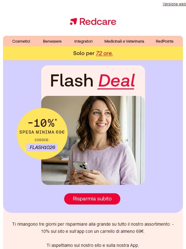 💙Solo per 72 ore: risparmia il 10% su tutto l’assortimento!