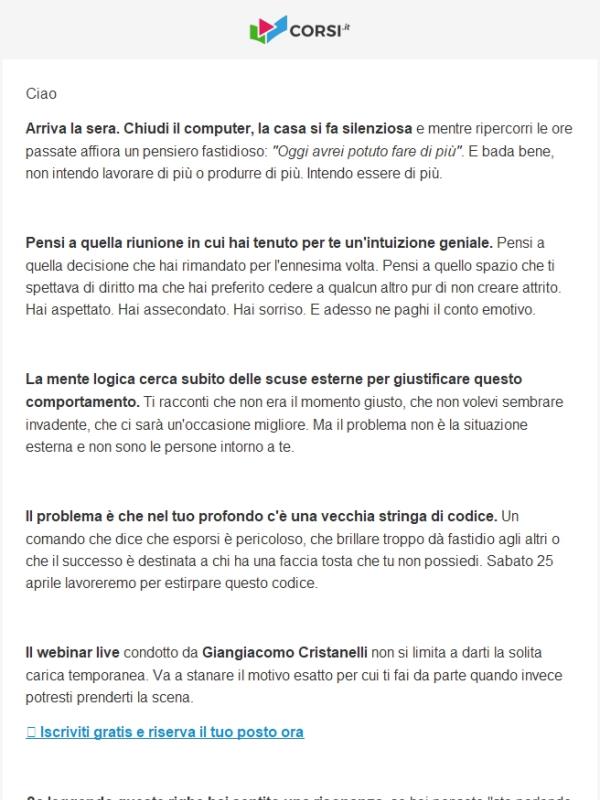 Quella sensazione sgradevole a fine giornata?