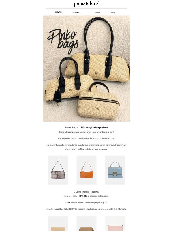-15% sulle borse Pinko: solo per poco 💖