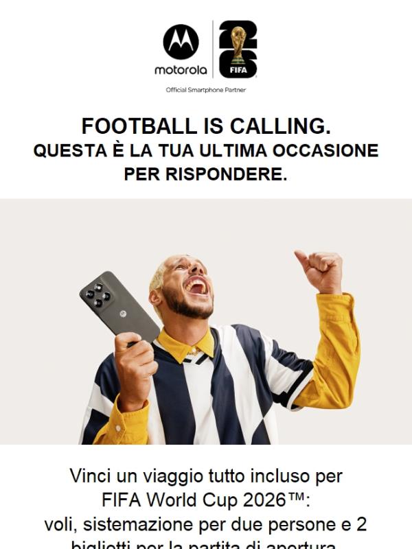 Football is calling... ed è l'ultima chiamata!