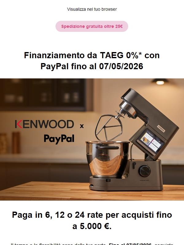 Acquista ora quello che ami e paga al tuo ritmo.