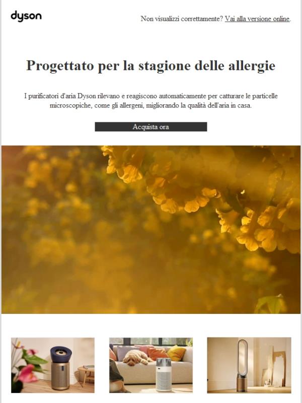 La stagione delle allergie è arrivata