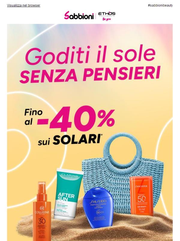 Goditi il sole senza pensieri! ☀