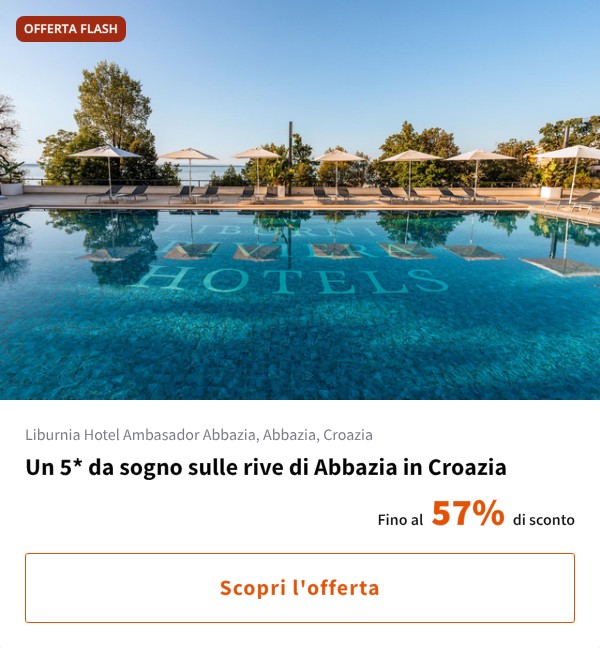 Un 5* da sogno sulle rive di Abbazia in Croazia