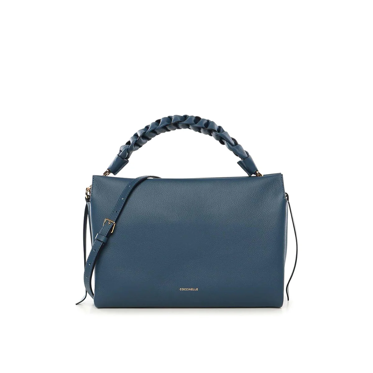 Coccinelle Boheme Media Borsa in Pelle Blu