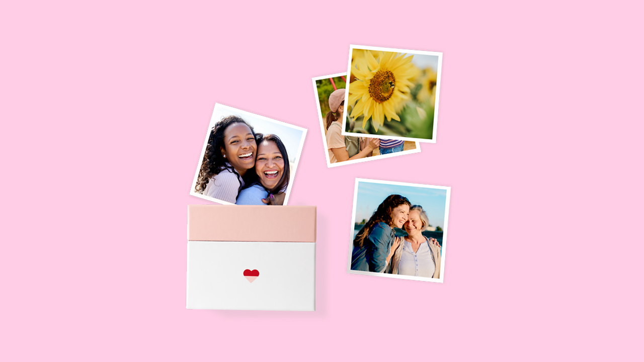 Diverse stampe foto in stile retro con foto di viaggi e momenti belli