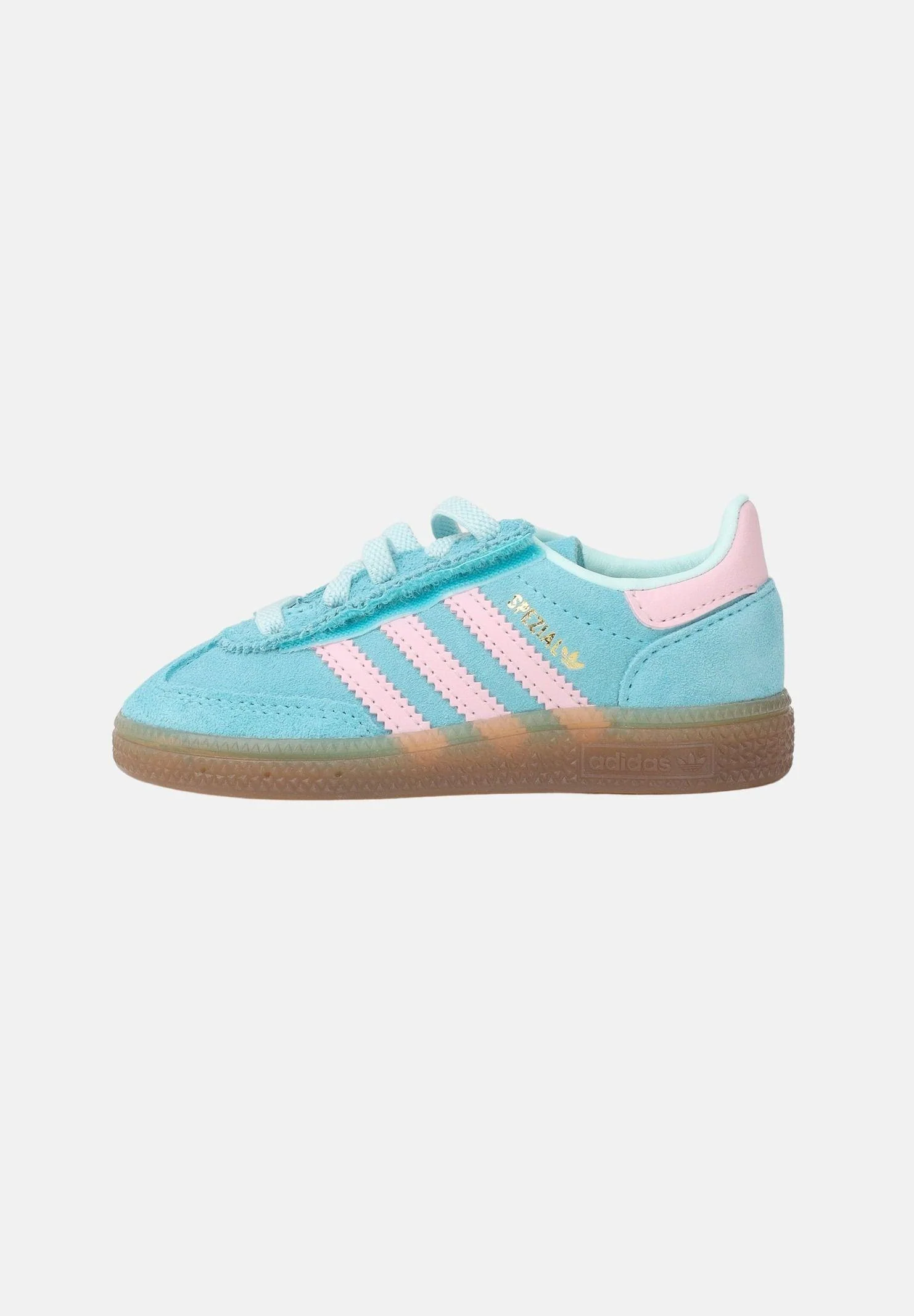 Image of ADIDAS ORIGINALS Sneakers Handball Spezial azzurre e rosa da neonato