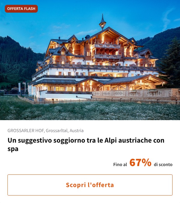 Un suggestivo soggiorno tra le Alpi austriache con spa