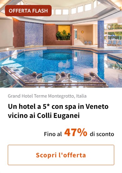 Un hotel a 5* con spa in Veneto vicino ai Colli Euganei