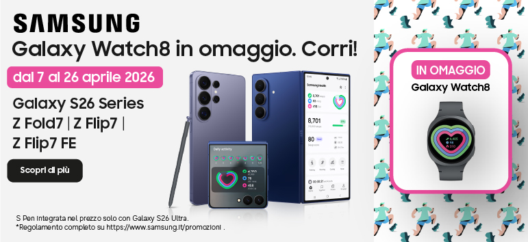 Samsung in omaggio Galaxy8