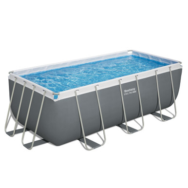 Image of Piscina solo struttura - 412x201x122 cm grigio scuro