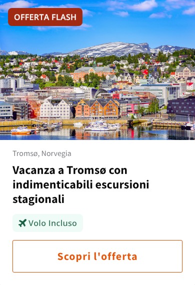 Vacanza a Tromsø con indimenticabili escursioni stagionali