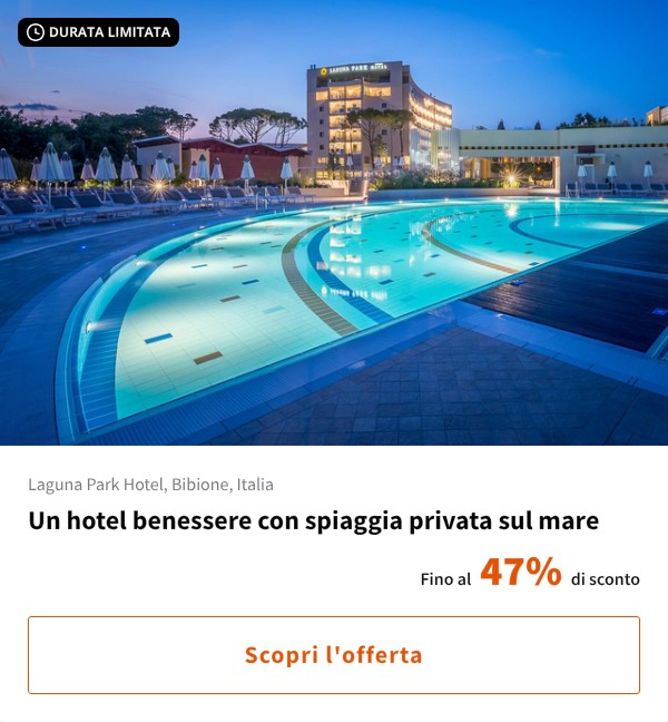 Un hotel benessere con spiaggia privata sul mare
