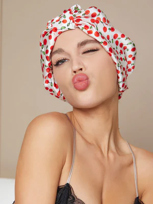 Image of Cuffia in Pura Seta Classica con Nastro