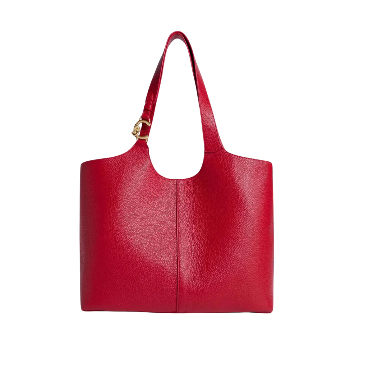 Coccinelle C-Easy S26 1 Borsa a Spalla in Pelle Colore Rosso