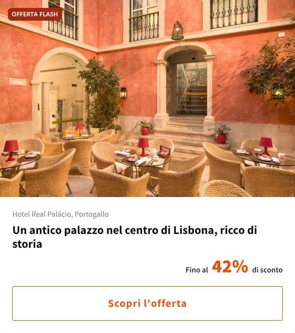 Un antico palazzo nel centro di Lisbona, ricco di storia