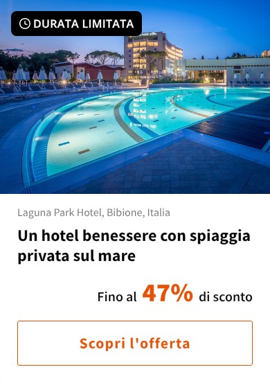 Un hotel benessere con spiaggia privata sul mare