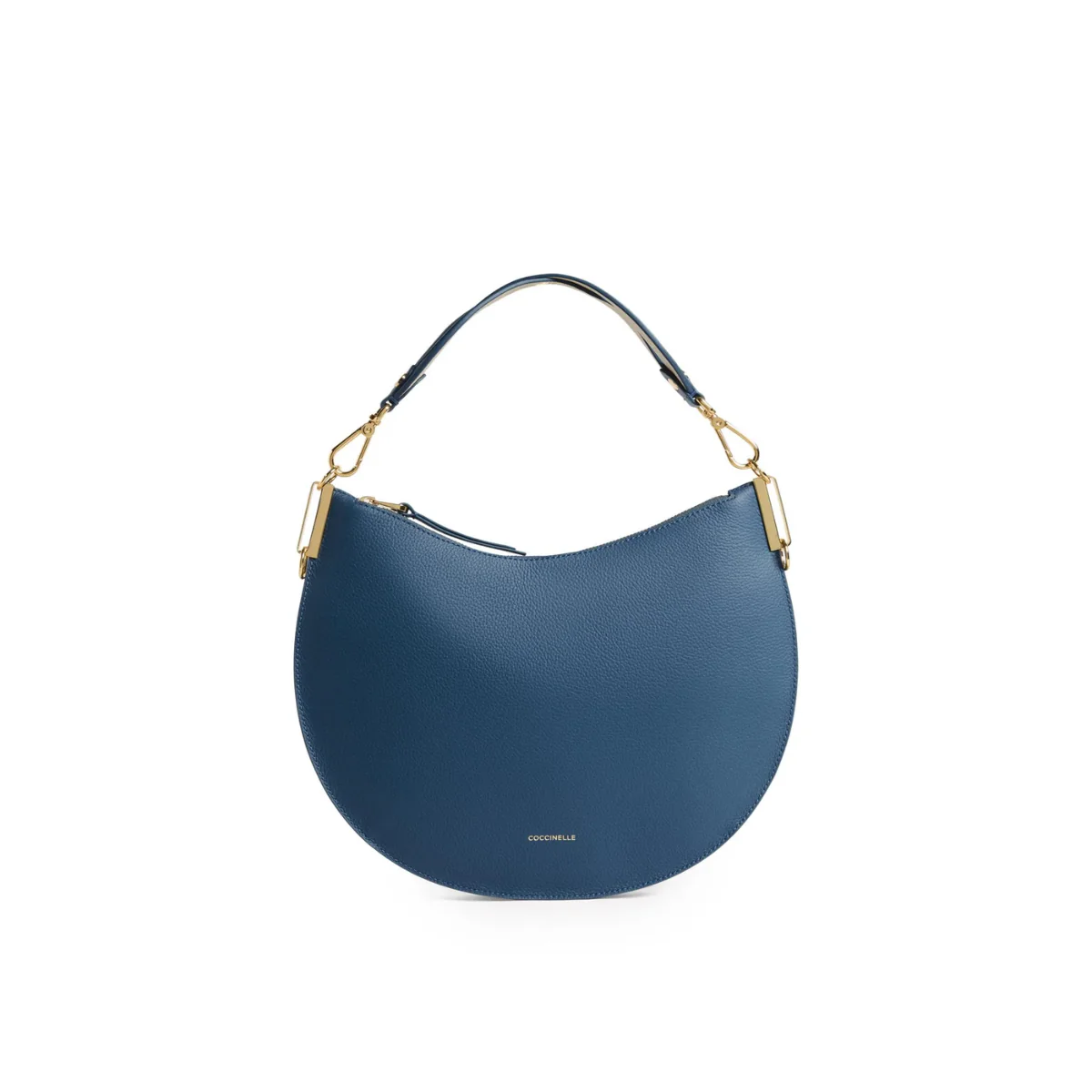 Coccinelle Sunup Medium Borsa Hobo in Pelle Colore Blu