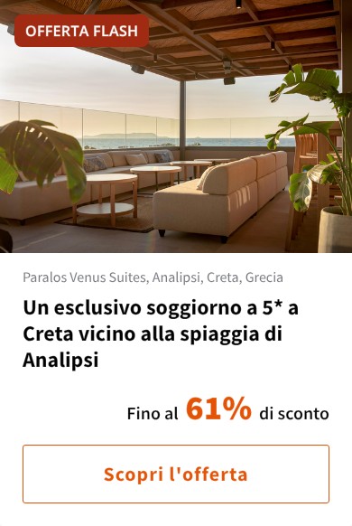 Un esclusivo soggiorno a 5* a Creta vicino alla spiaggia di Analipsi
