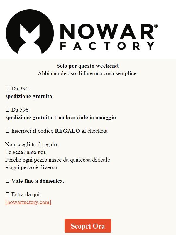 Solo fino a domenica!