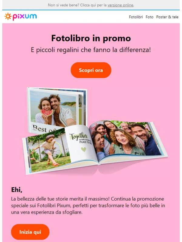 Fotolibro Pixum in promo: crea ora il tuo racconto più bello! 💌💐