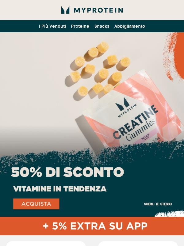 Riparti da te 💙 -50% sulle Vitamine in Trend