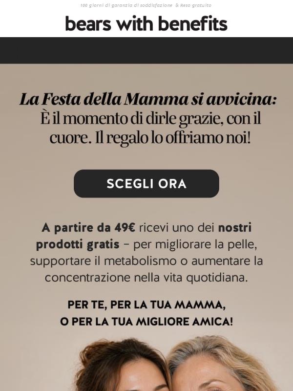 Offerta Festa della Mamma: il regalo lo offriamo noi 🎁