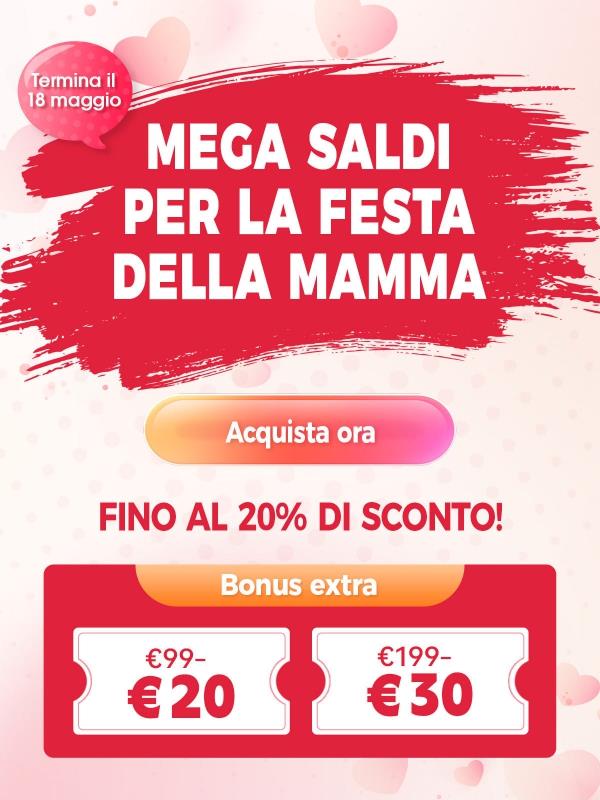 🌸Offerte Festa della Mamma : €99-20€，€199-30€