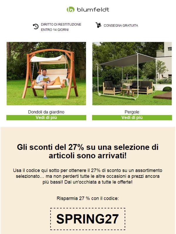 Le  offerte non dureranno: approfitta oggi degli sconti fino al 27% sui prodotti selezionati!