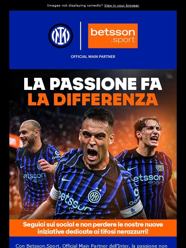 Un invito speciale per te da Betsson.Sport 🖤💙