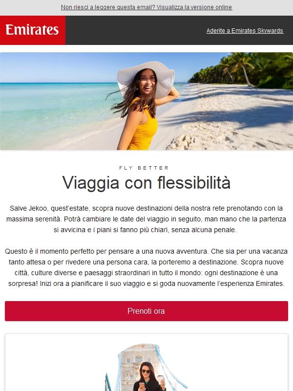 Organizzi la sua vacanza estiva nella più totale flessibilità