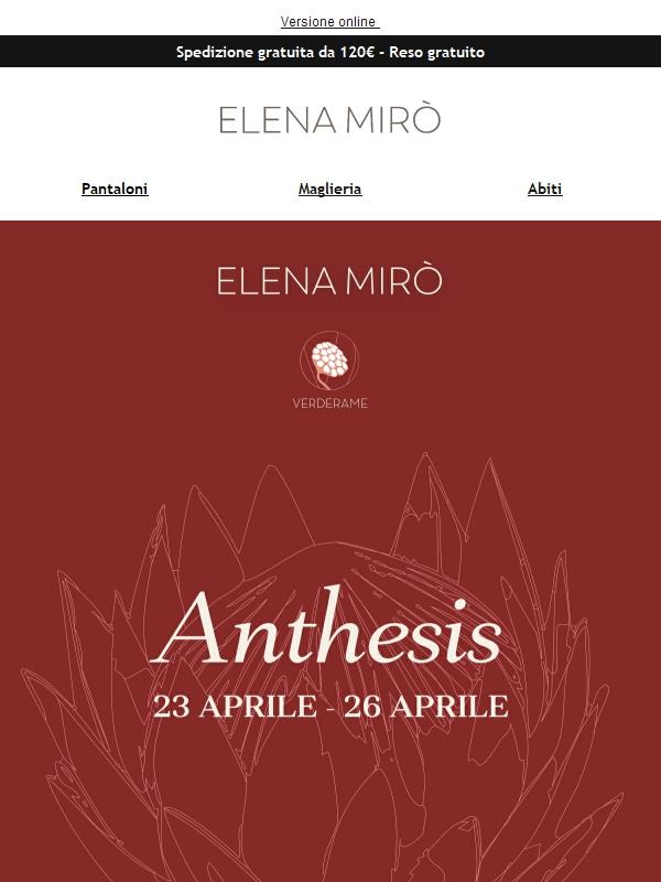 Milano Design Week: Elena Mirò presenta Anthesis
