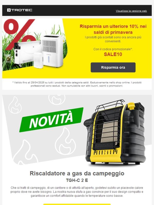 🔥 Nuovo riscaldatore a gas da campeggio