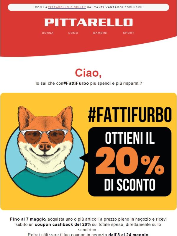Con #FattiFurbo, più acquisti e più guadagni 🦊 😎