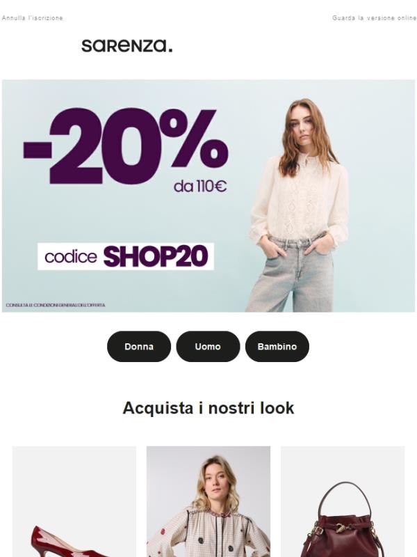 I nostri preferiti del momento sono qui con uno sconto del 20%  👀