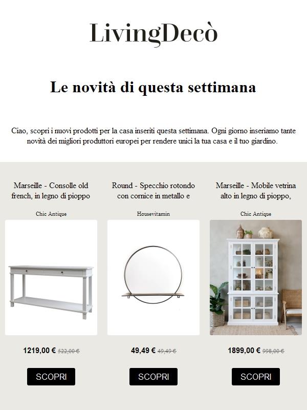 Scopri le novità di questa settimana