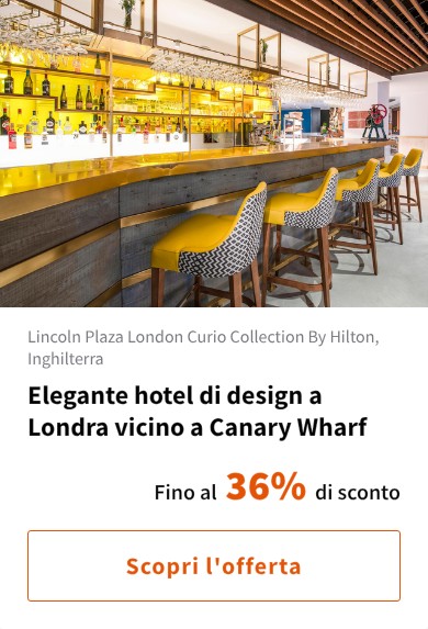 Elegante hotel di design a Londra vicino a Canary Wharf