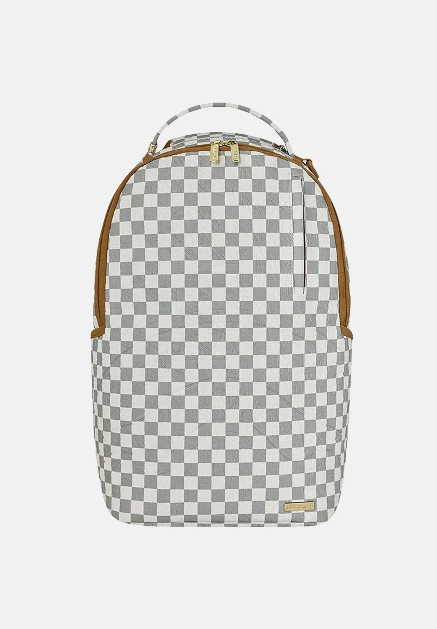 Image of SPRAYGROUND Zaino GRAFF EMBOSSED CREAM CHECK DLXSV bianco e grigio per uomo e donna