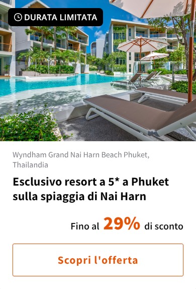 Esclusivo resort a 5* a Phuket sulla spiaggia di Nai Harn
