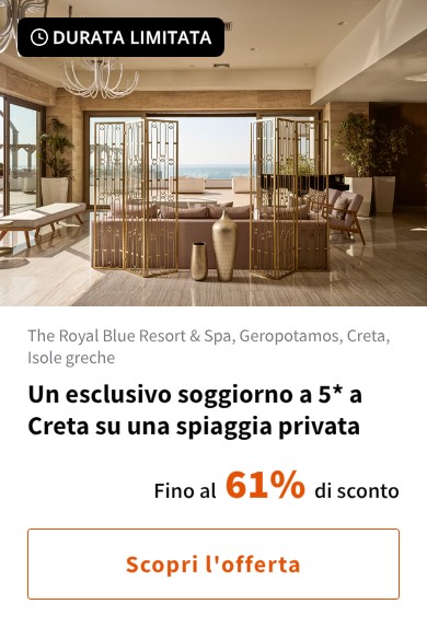 Un esclusivo soggiorno a 5* a Creta su una spiaggia privata