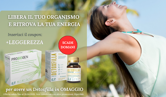PROMO 1 Detoxfilla OMAGGIO acquistando il pack da 3 PROBIOGEN