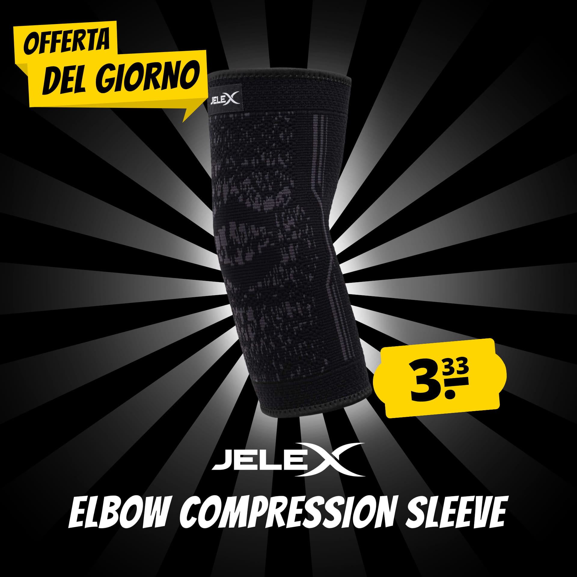 jelex elbow fascia a compressione per gomito
