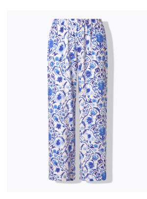 Pantaloni palazzo in misto lino