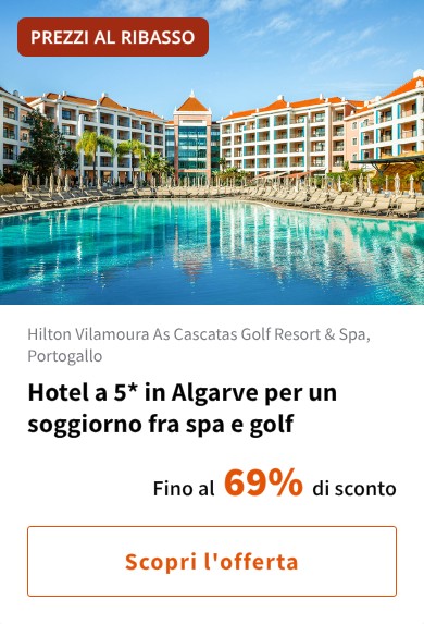 Hotel a 5* in Algarve per un soggiorno fra spa e golf