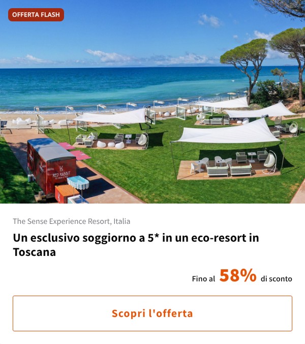 Un esclusivo soggiorno a 5* in un eco-resort in Toscana