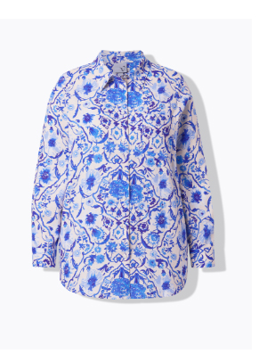 Camicia in lino misto