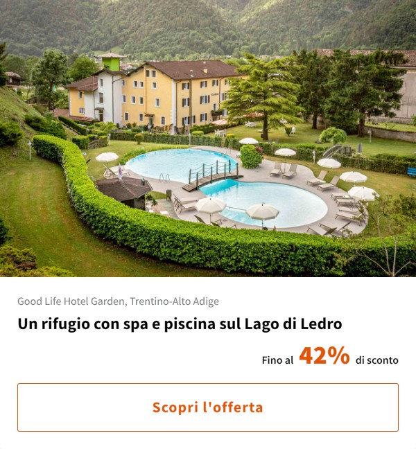 Un rifugio con spa e piscina sul Lago di Ledro
