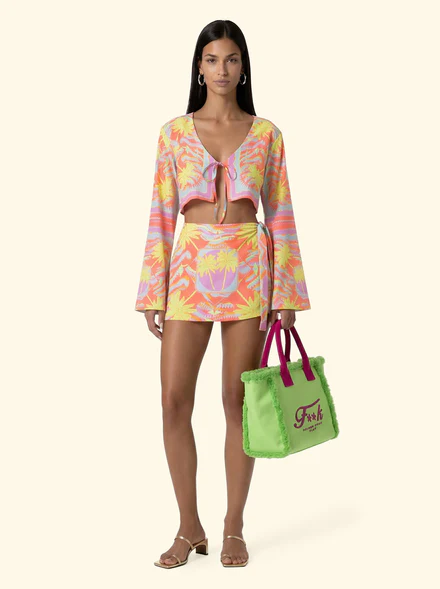 Crop Top manica lunga Donna F**K Fantasia SW0336-X26