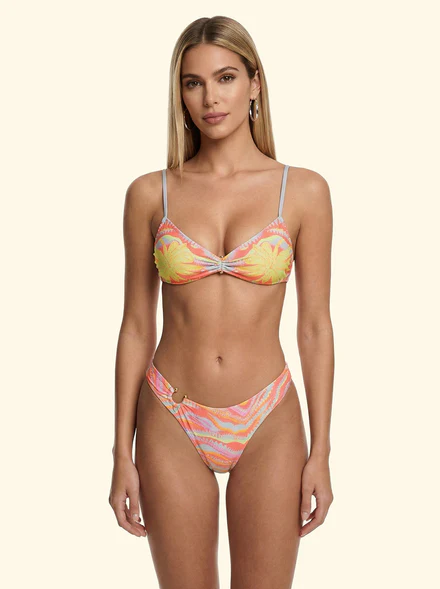 Bikini Donna F**K Fascia con Slip Brasiliano Fisso Fantasia SW0332-X35