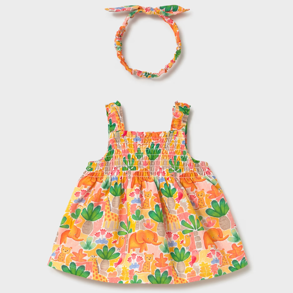 Image of VESTITO CON FASCIA CERCHIETTO 1818 NEONATA MAYORAL